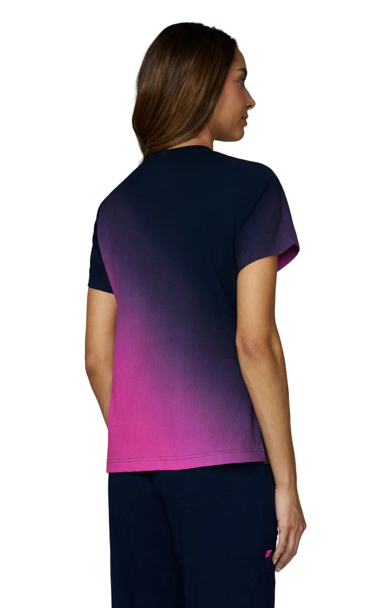 Maya Top Ripstop Ombre Navy/Hibiscus
