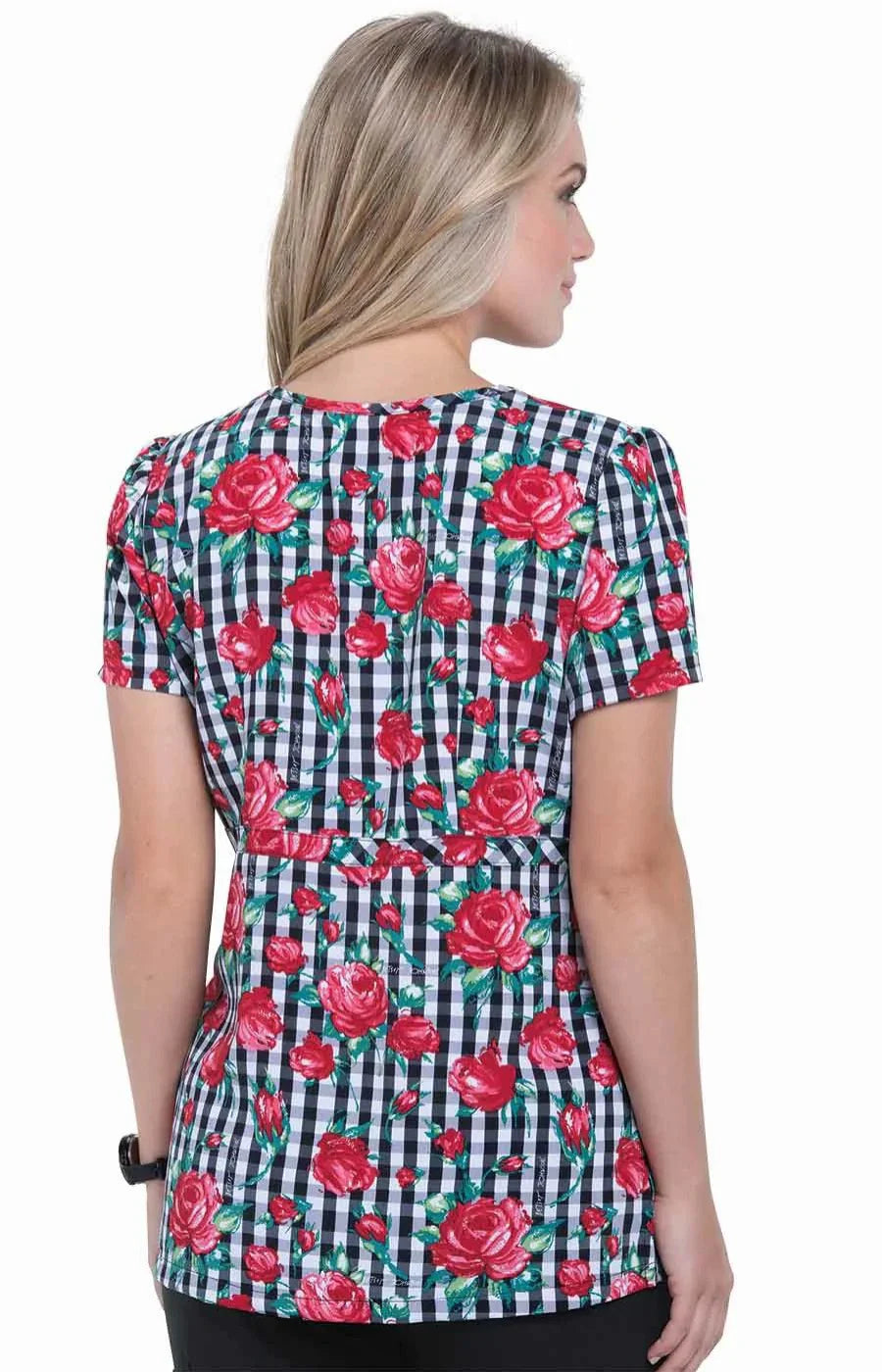 Filipina Estampada Betsey Johnson Gingham Rose