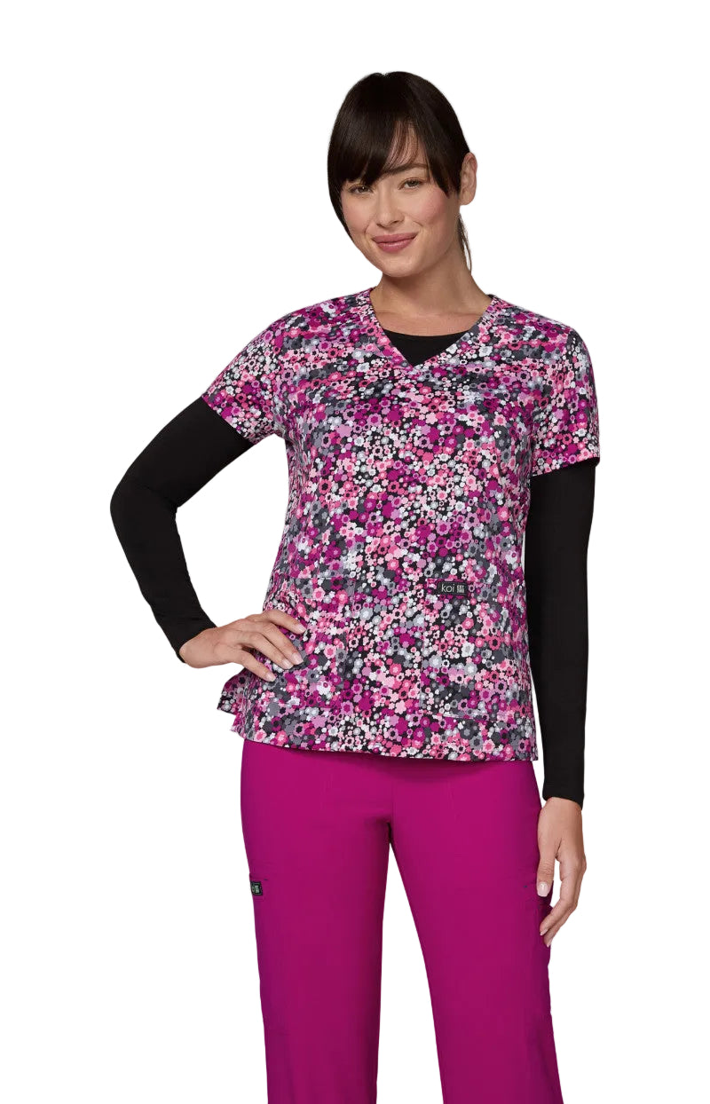 Leslie Top Ditsy Camo