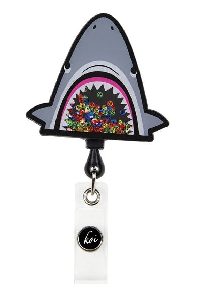 koi Shaker Retractable Badge Reels Shark