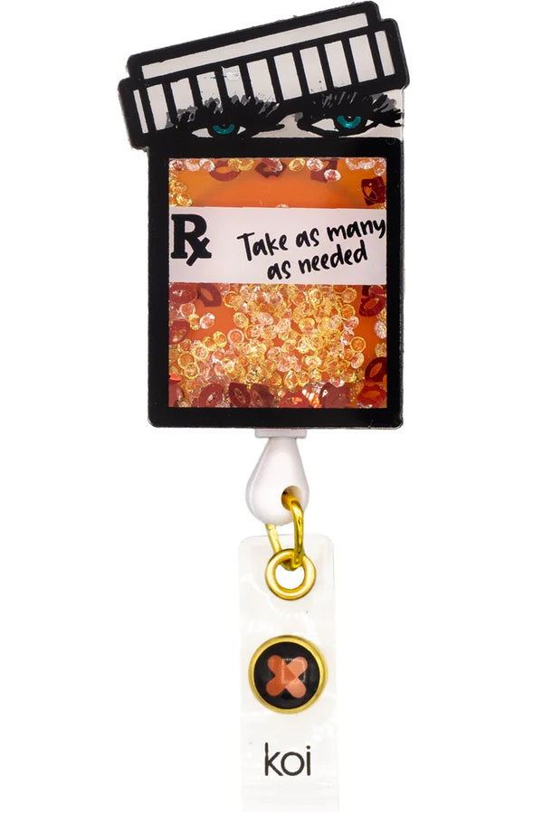 koi Shaker Retractable Badge Reels Rx Peeking