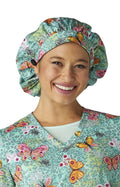 Bouffant Cap Mariposas silvestres