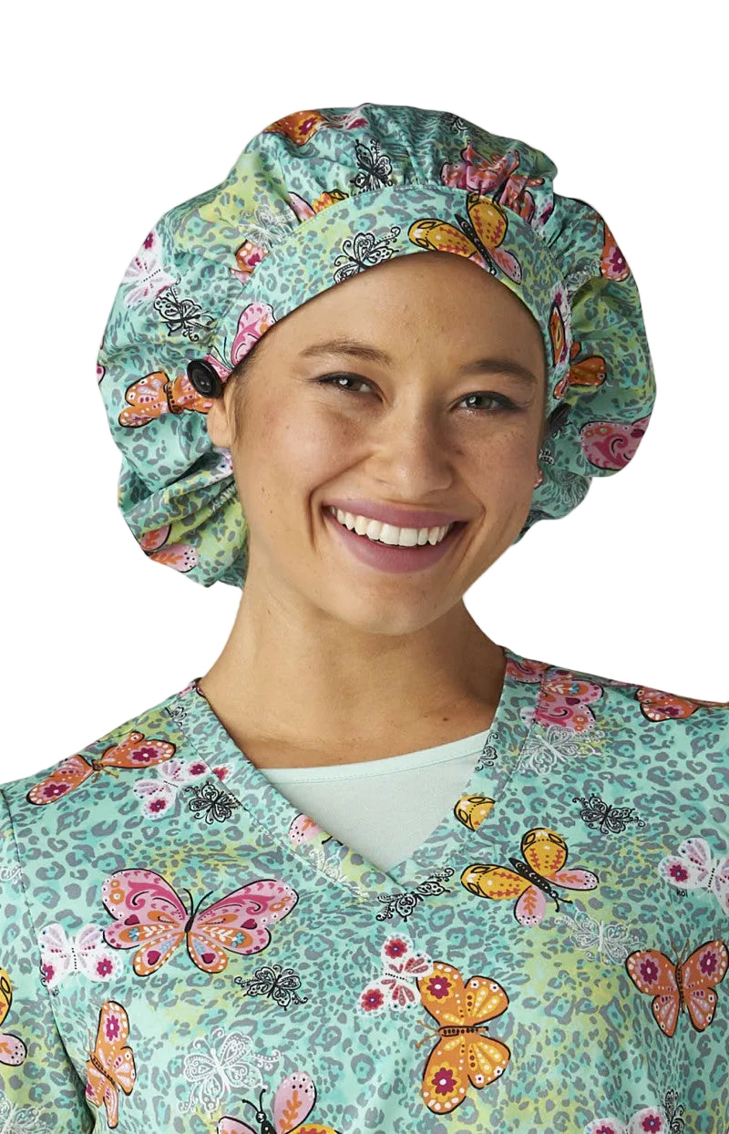 Bouffant Cap Mariposas silvestres