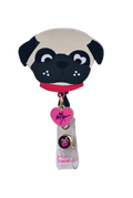 Portagafete de Perrito Pug