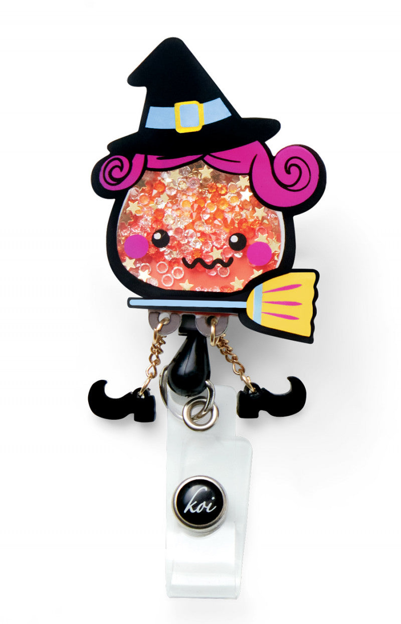 koi Shaker Badges Candy Corn Witch