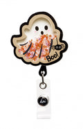 Portagafete galleta Fantasma del Reel de Insignias de Shaker