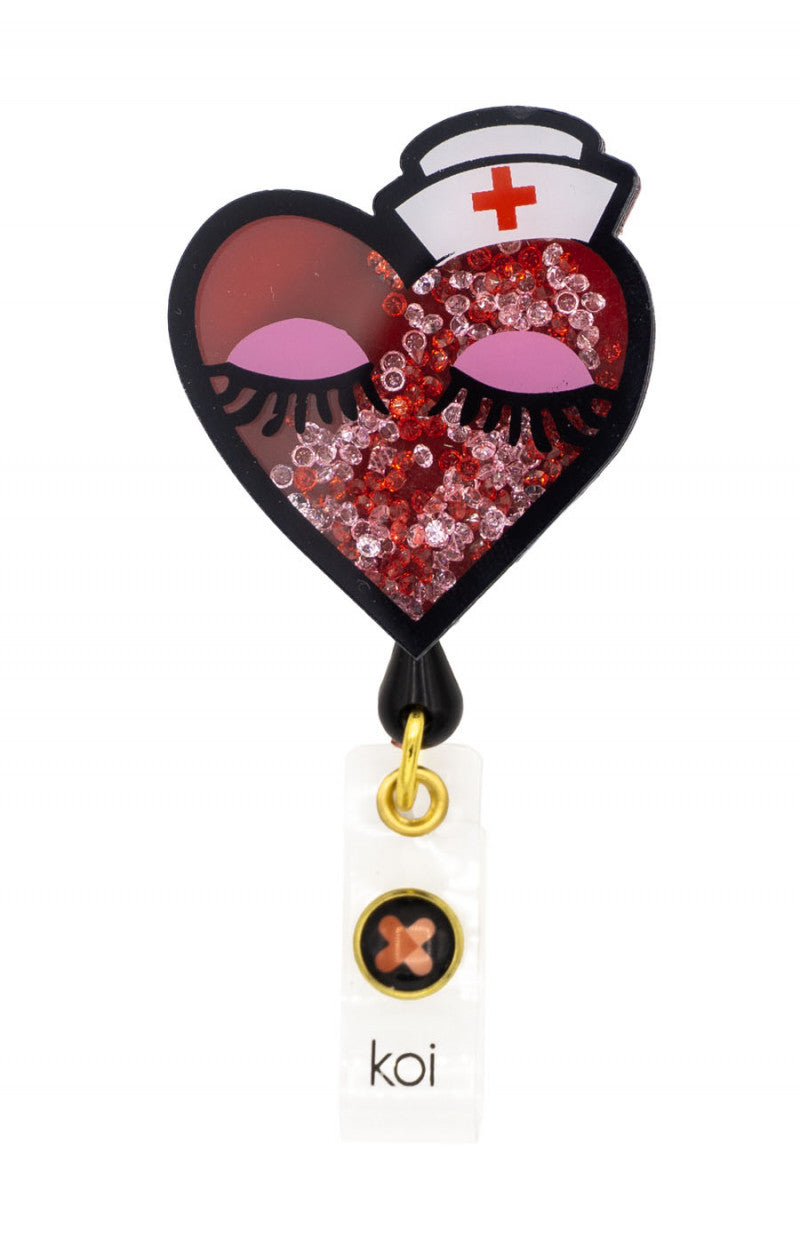 koi Shaker Badges Nurse Heart