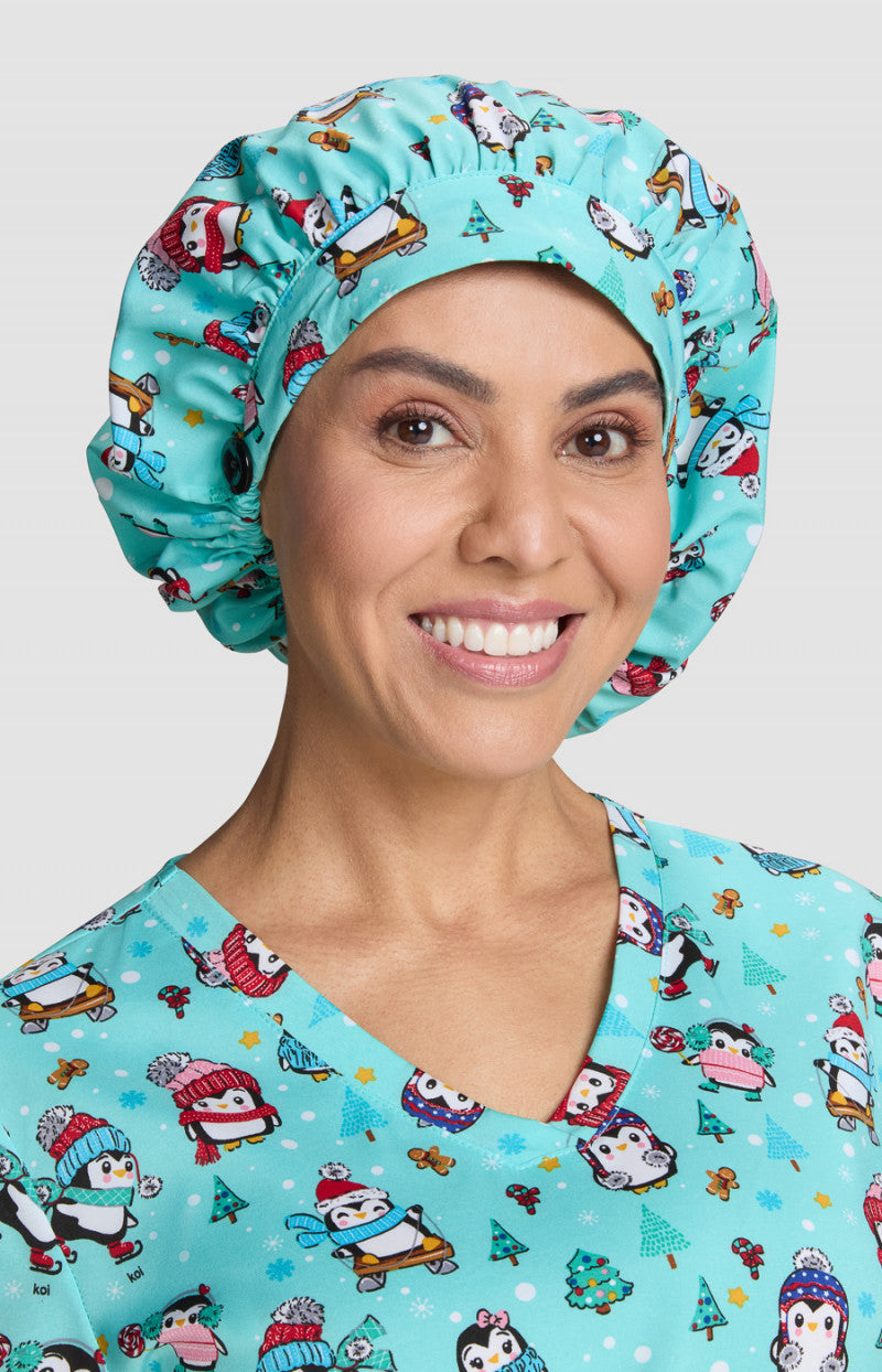 Bouffant Scrub Cap Penguins