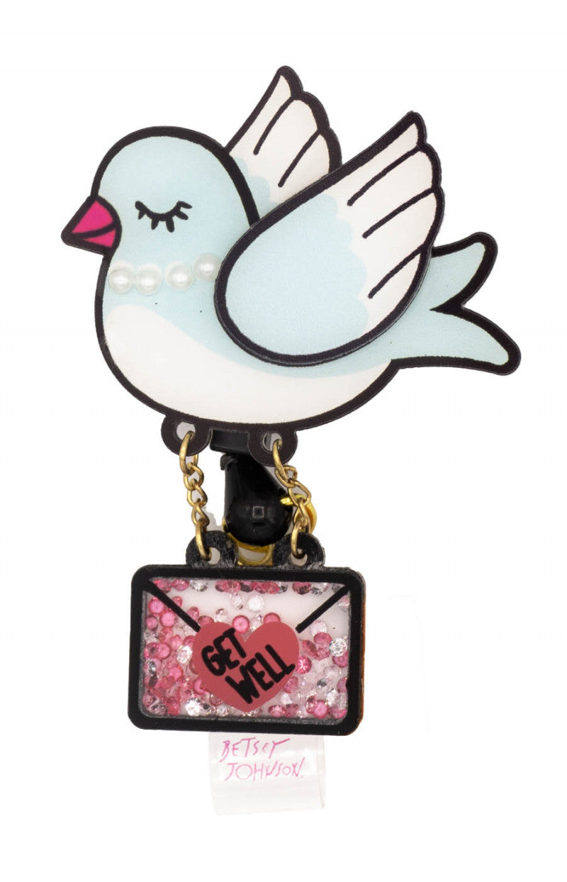 Betsey Retractable Badges Bluebird