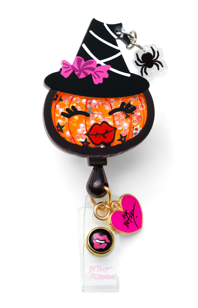 Retractable Badge Reel Calabaza Bruja