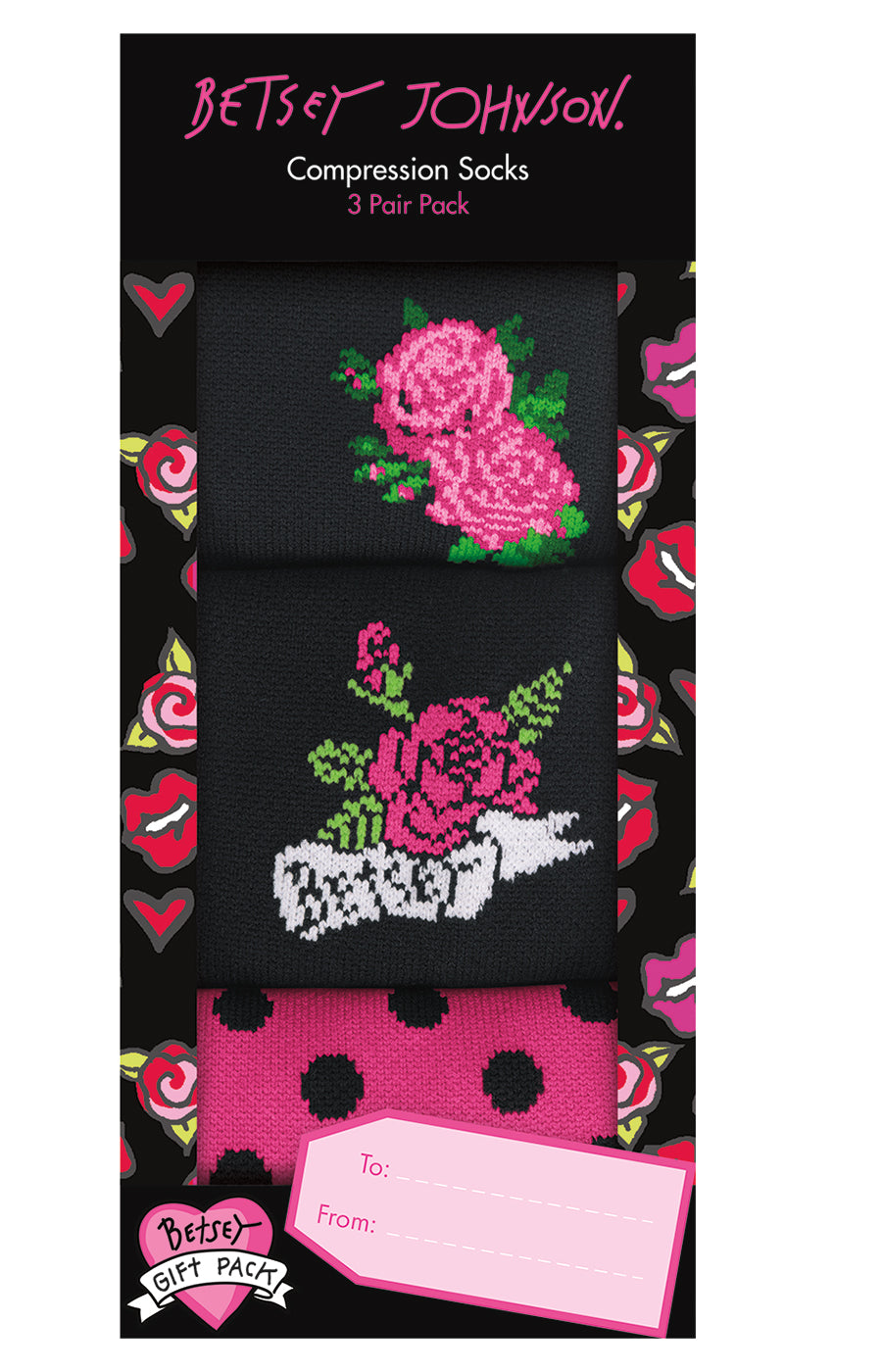 Compression Socks 3-pac Playful Patterns